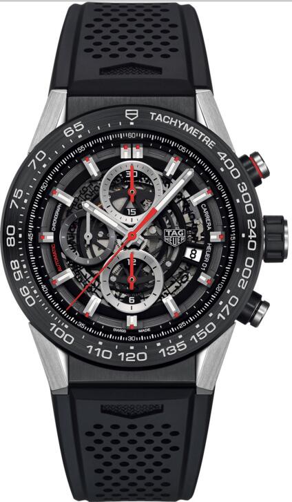 Tag Heuer HEUER 01 AUTOMATIC CHRONOGRAPH SKELETON 45MM CAR2A1Z.FT6044 Replica watch